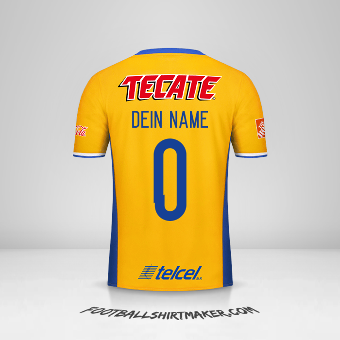 Trikot Tigres UANL 2016/17 -  dein name - 0