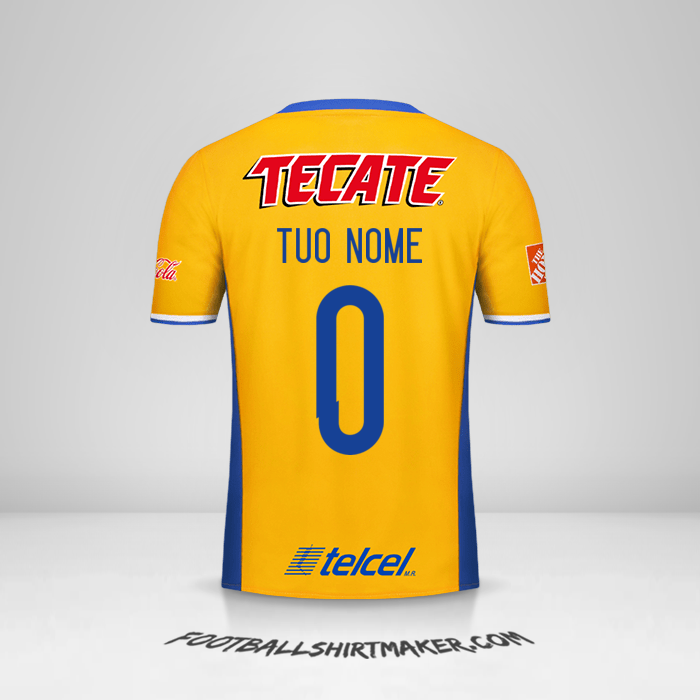 Maglia Tigres UANL 2016/17 -  tuo nome - 0