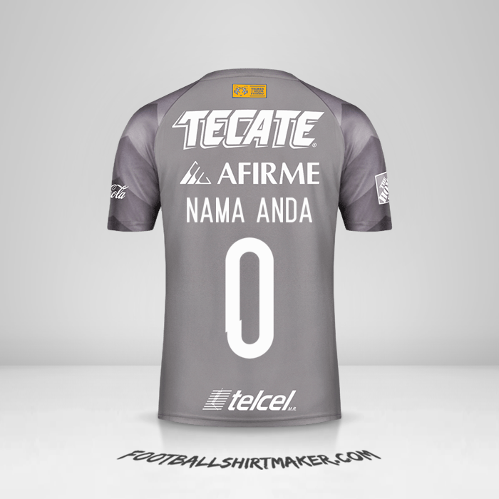Jersey Tigres UANL 2018 III -  nama anda - 0