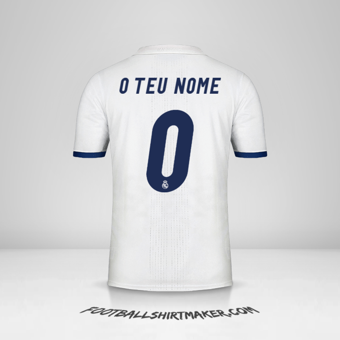 Camisola Real Madrid CF 2016/17 -  o teu nome - 0