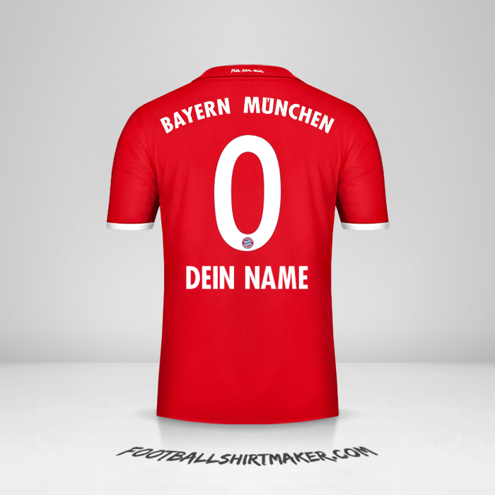 Trikot FC Bayern Munchen 2016/17 -  dein name - 0