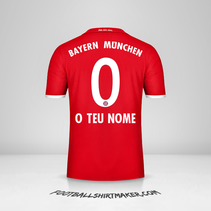 Camisola FC Bayern Munchen 2016/17 -  o teu nome - 0