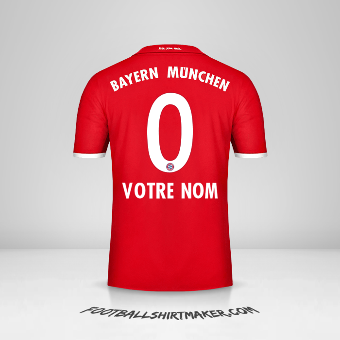 Maillot FC Bayern Munchen 2016/17 -  votre nom - 0