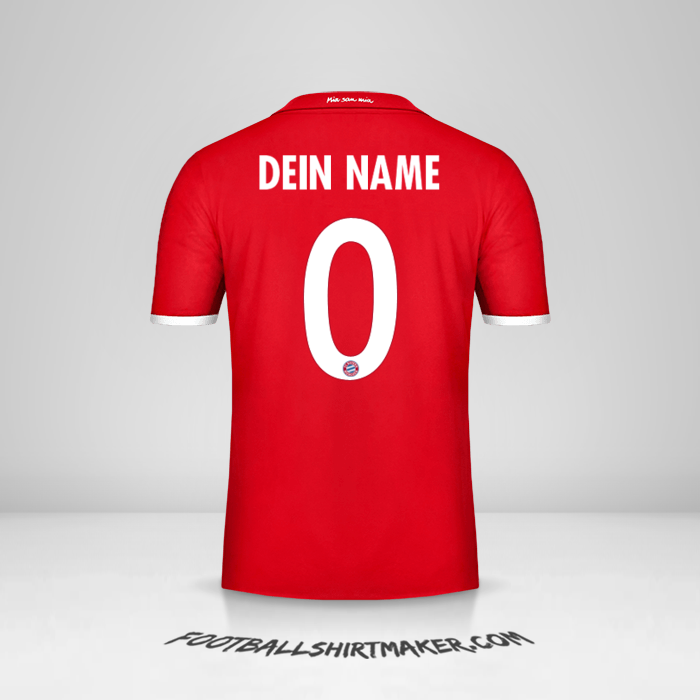 Trikot FC Bayern Munchen 2016/17 Cup -  dein name - 0