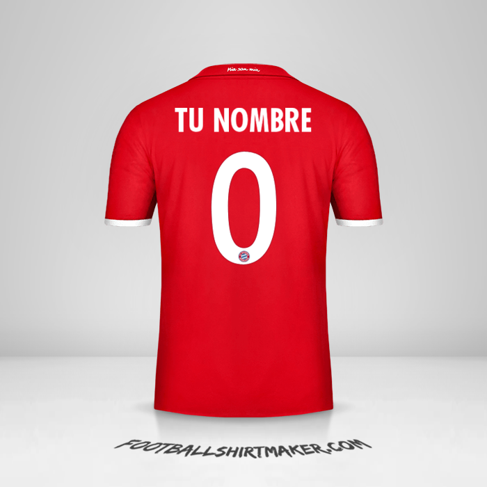 Camiseta FC Bayern Munchen 2016/17 Cup -  tu nombre - 0