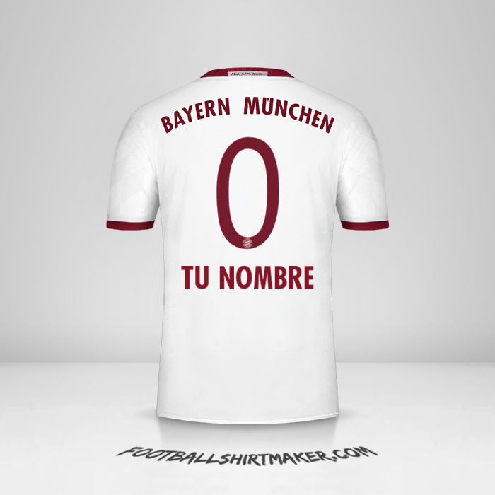 Camiseta FC Bayern Munchen 2016/17 III número 0 tu nombre