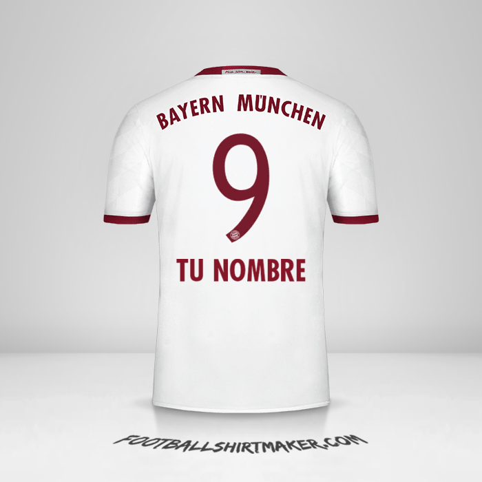 Jersey FC Bayern Munchen 2016/17 III número 9 tu nombre