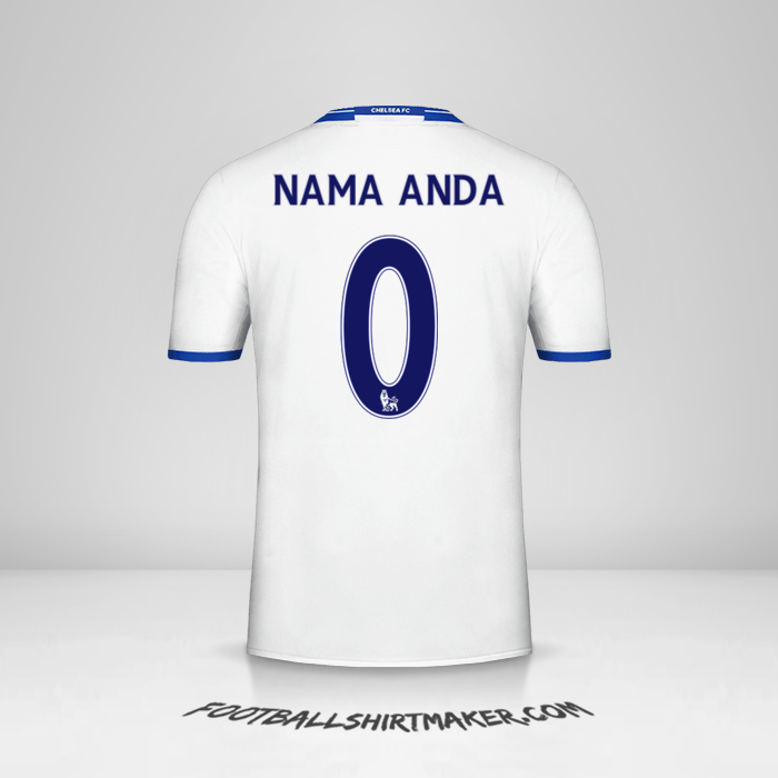 Jersey Chelsea 2016/17 III -  nama anda - 0