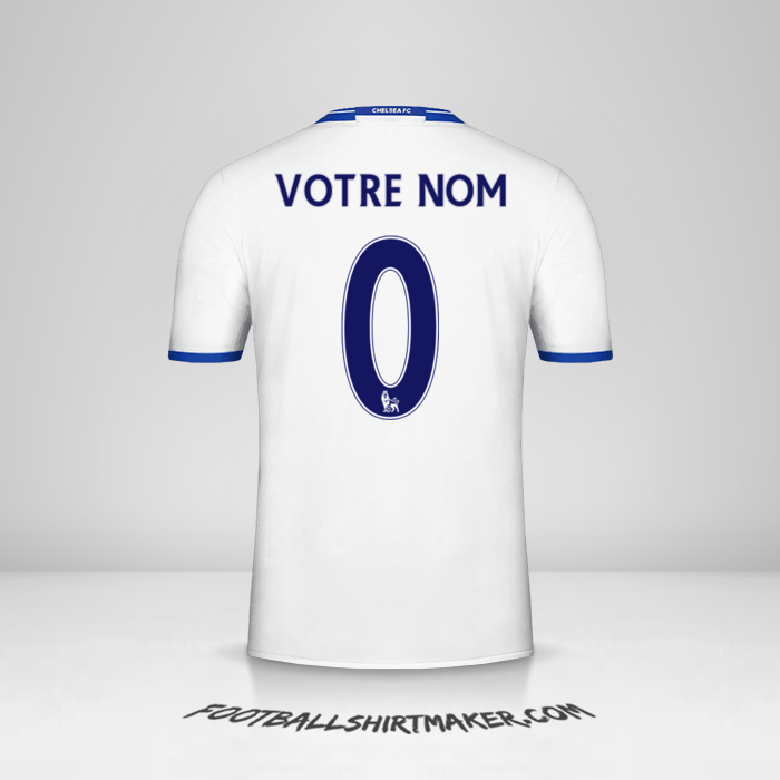 Maillot Chelsea 2016/17 III -  votre nom - 0