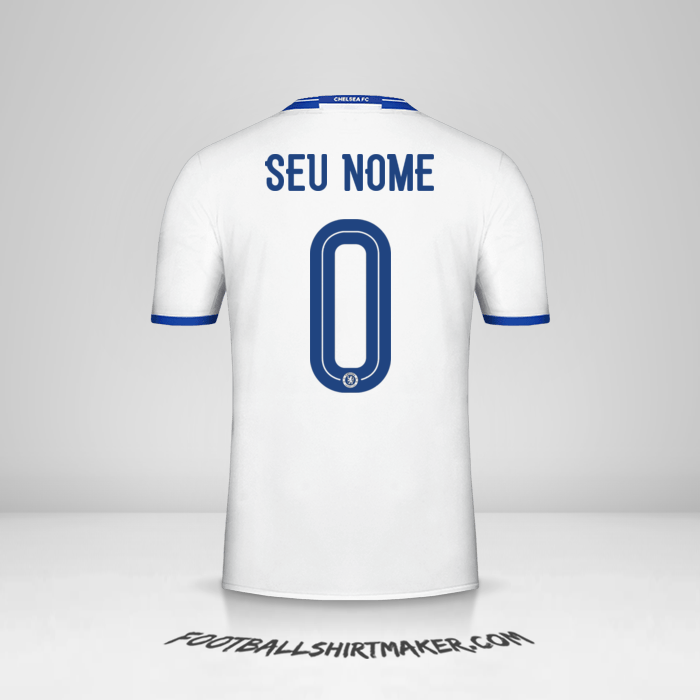 Camisa Chelsea 2016/17 Cup III -  seu nome - 0