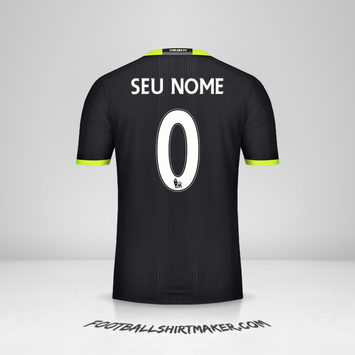 Camisa Chelsea 2016/17 II -  seu nome - 0