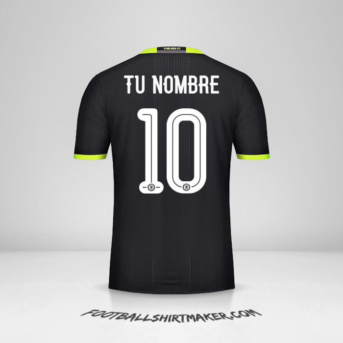 Camiseta Chelsea 2016/17 Cup II número 10 tu nombre