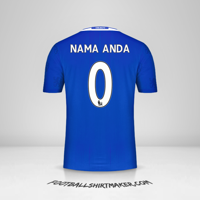 Jersey Chelsea 2016/17 -  nama anda - 0