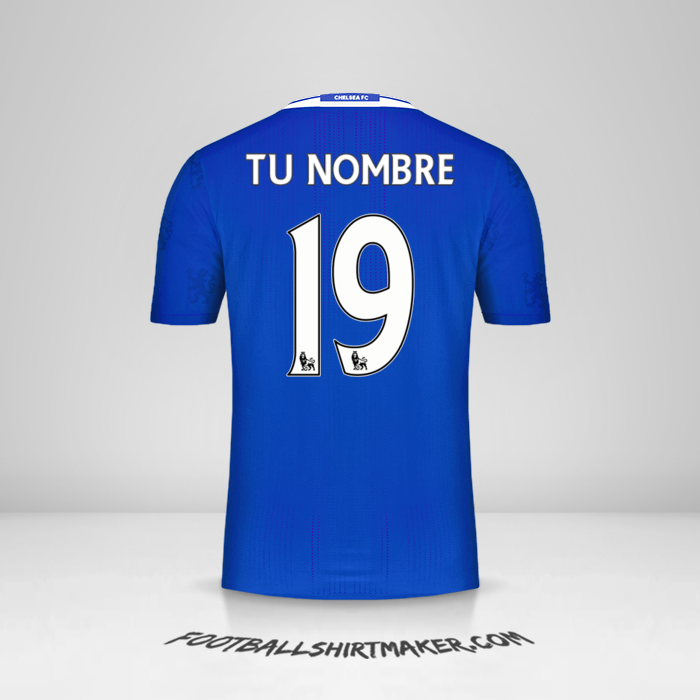 Camiseta Chelsea 2016/17 número 19 tu nombre