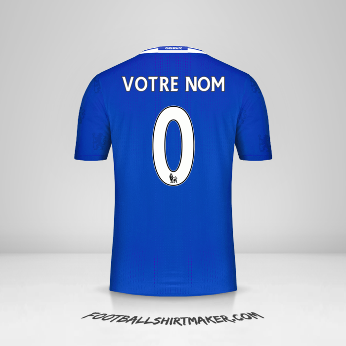 Maillot Chelsea 2016/17 -  votre nom - 0