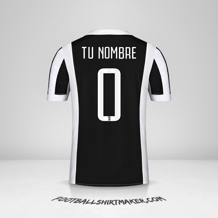 Jersey Juventus FC 2017/18 número 0 tu nombre