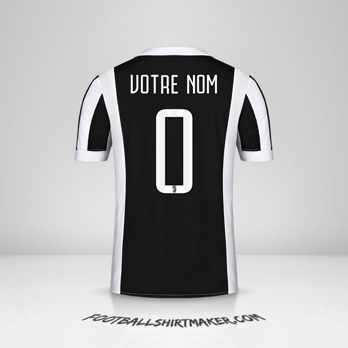 Maillot Juventus FC 2017/18 -  votre nom - 0