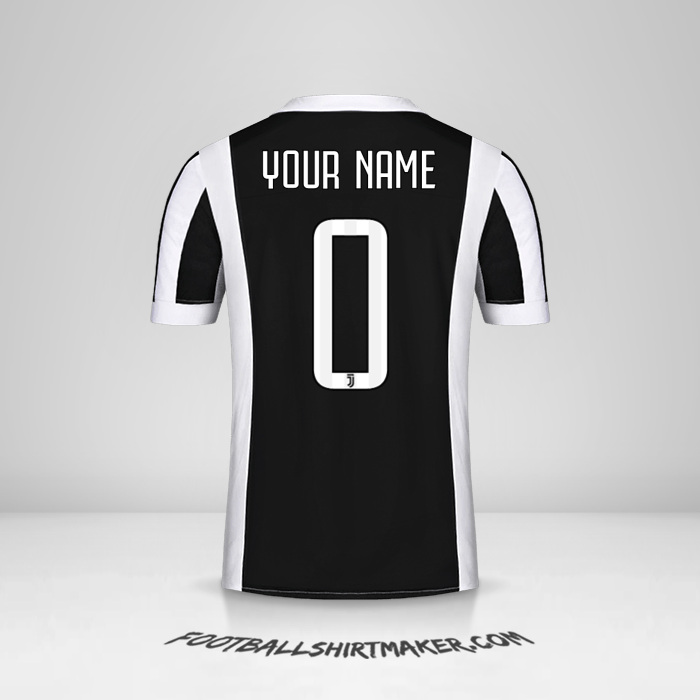 Juventus FC 2017/18 jersey number 0 your name