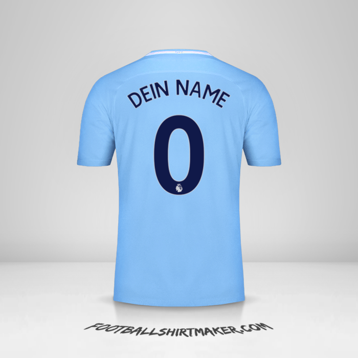 Trikot Manchester City 2017/18 -  dein name - 0