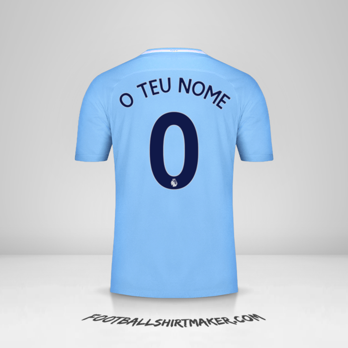 Camisola Manchester City 2017/18 -  o teu nome - 0