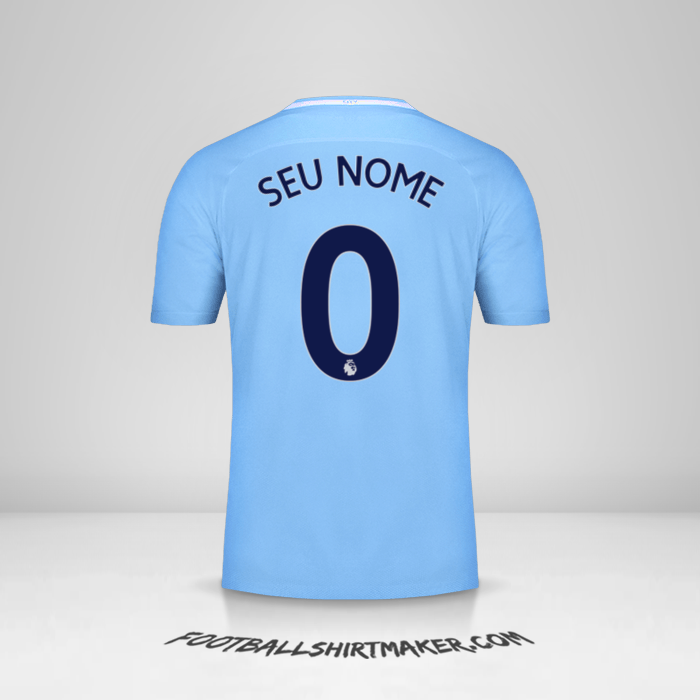 Camisa Manchester City 2017/18 -  seu nome - 0