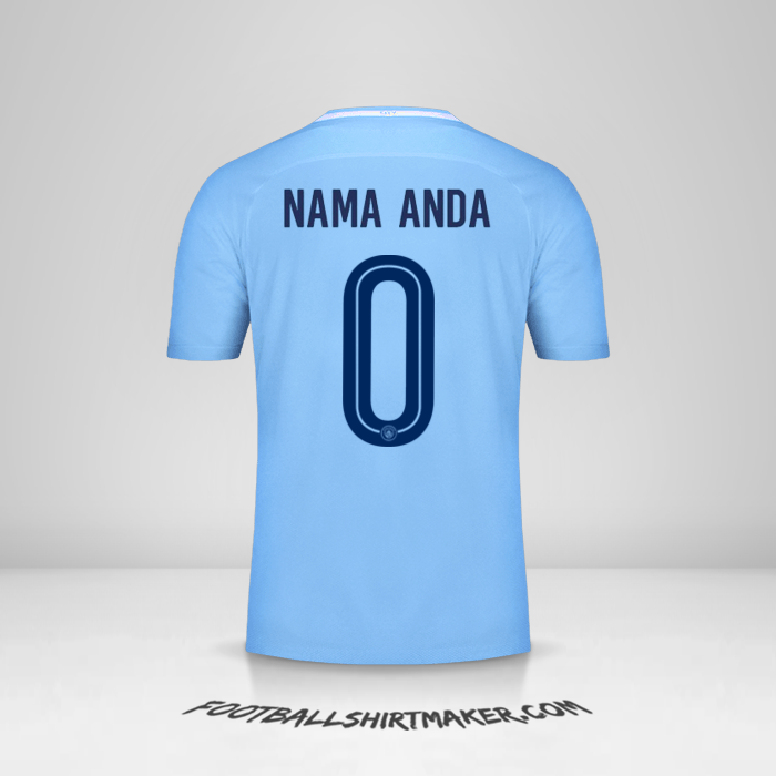 Jersey Manchester City 2017/18 Cup -  nama anda - 0