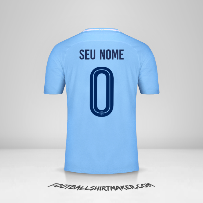 Camisa Manchester City 2017/18 Cup -  seu nome - 0