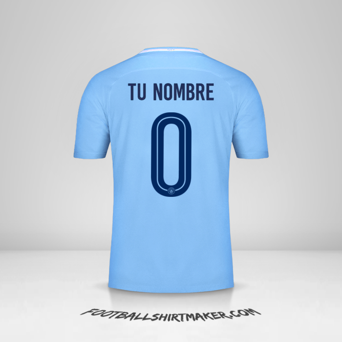 Camiseta Manchester City 2017/18 Cup -  tu nombre - 0