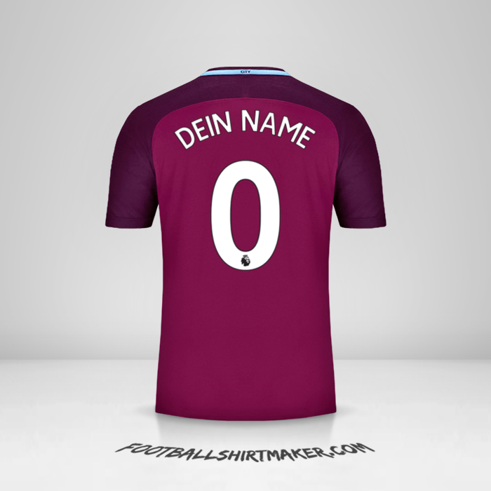 Trikot Manchester City 2017/18 II -  dein name - 0