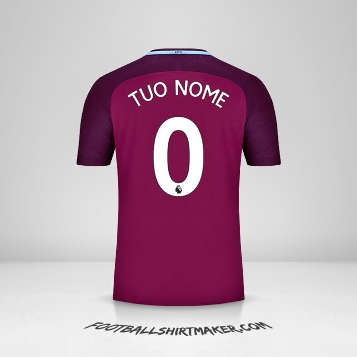 Maglia Manchester City 2017/18 II -  tuo nome - 0