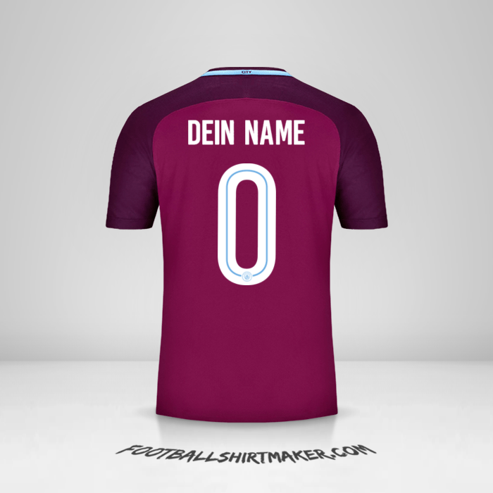 Trikot Manchester City 2017/18 Cup II -  dein name - 0