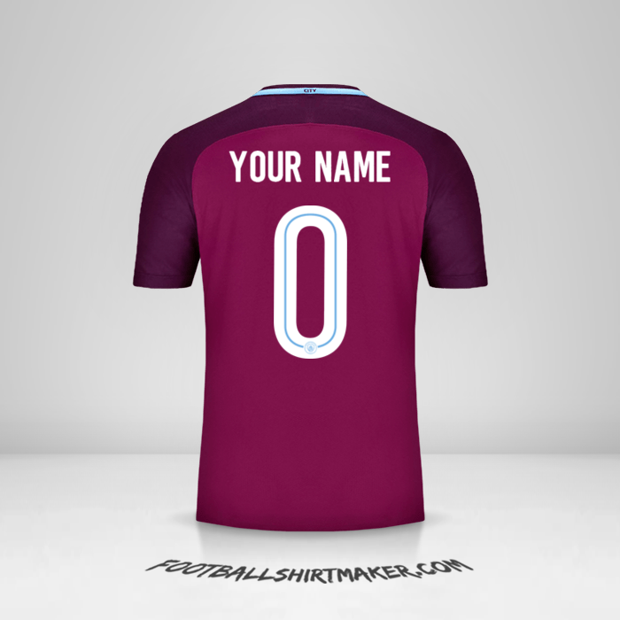 Manchester City 2017/18 Cup II shirt number 0 your name