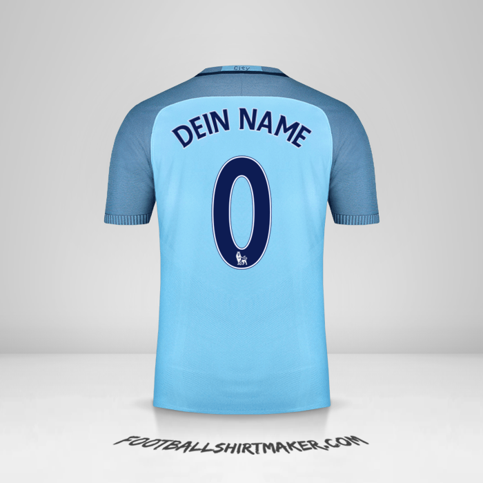 Trikot Manchester City 2016/17 -  dein name - 0