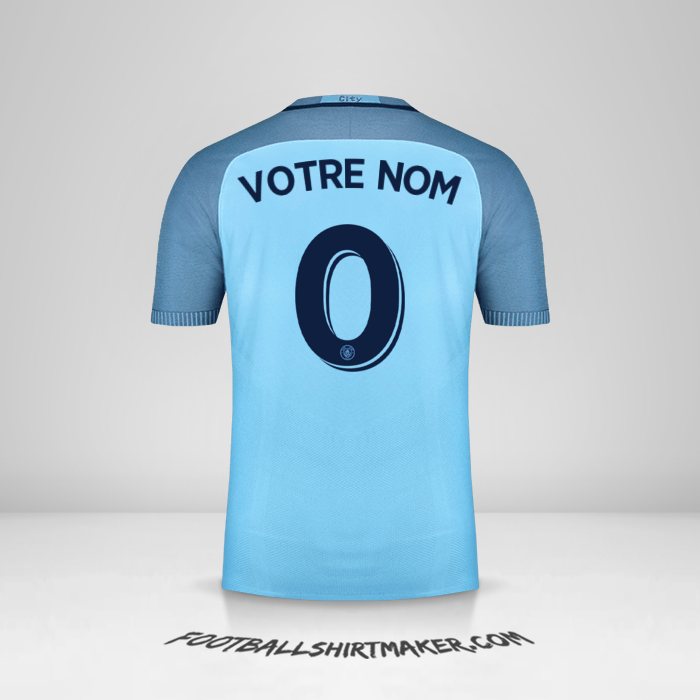 Maillot Manchester City 2016/17 Cup -  votre nom - 0