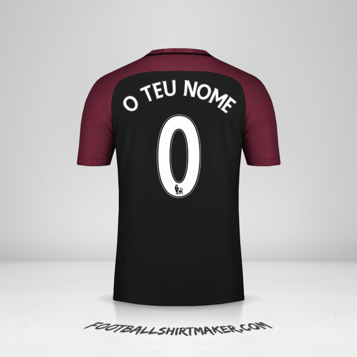 Camisola Manchester City 2016/17 II -  o teu nome - 0