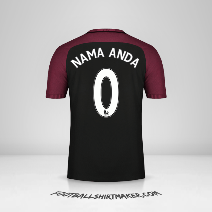 Jersey Manchester City 2016/17 II -  nama anda - 0