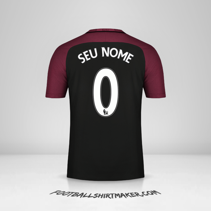 Camisa Manchester City 2016/17 II -  seu nome - 0