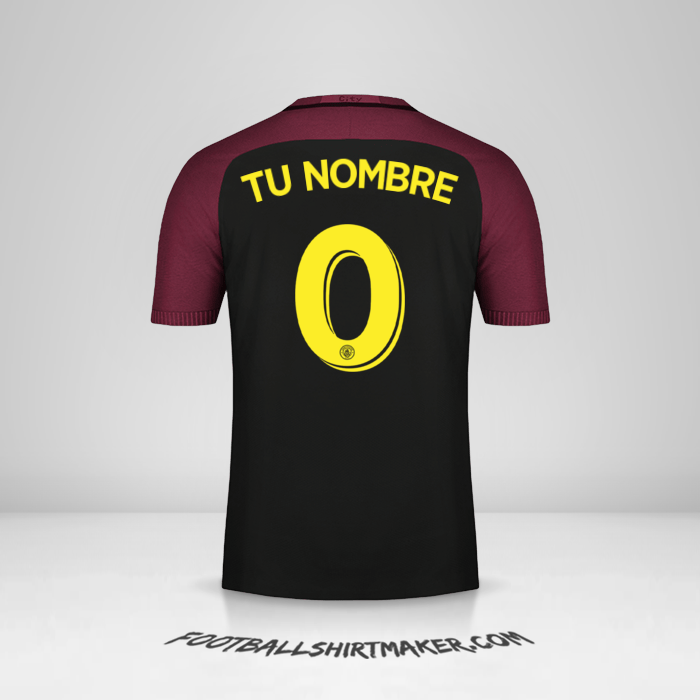 Jersey Manchester City 2016/17 Cup II -  tu nombre - 0