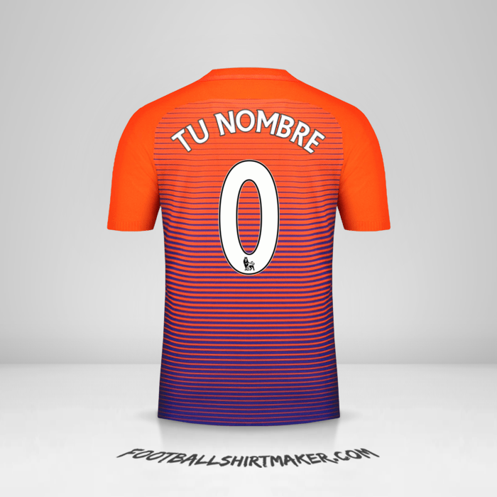 Camiseta Manchester City 2016/17 III número 0 tu nombre