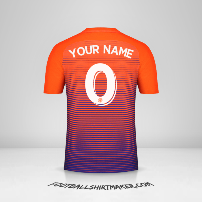 Manchester City 2016/17 Cup III jersey number 0 your name