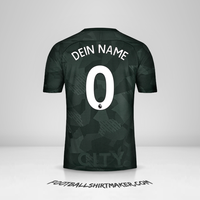 Trikot Manchester City 2017/18 III -  dein name - 0