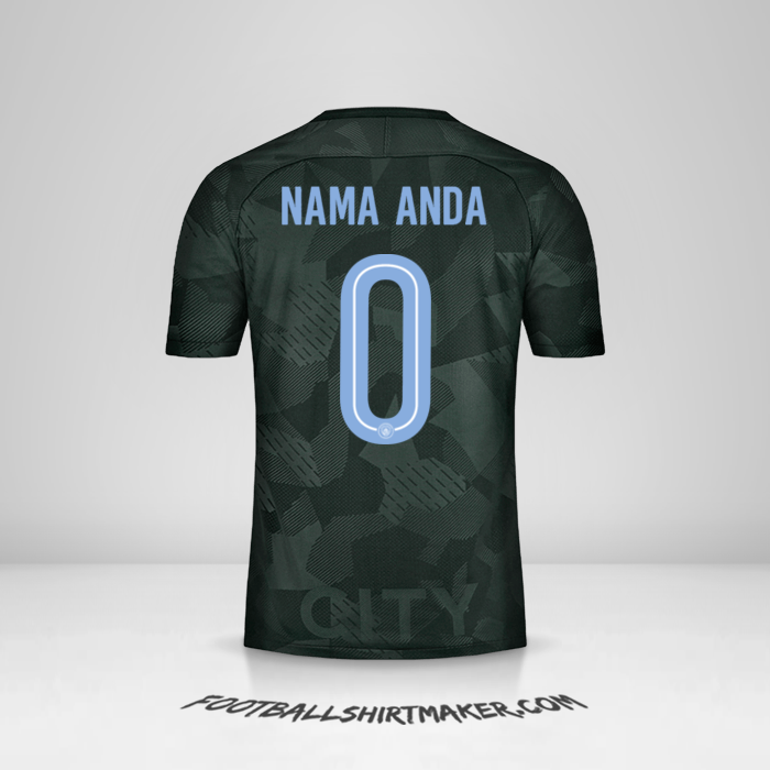 Jersey Manchester City 2017/18 Cup III -  nama anda - 0