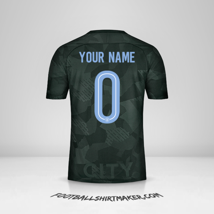 Manchester City 2017/18 Cup III shirt number 0 your name