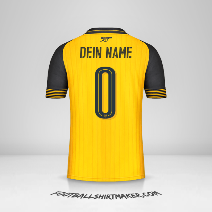 Trikot Arsenal 2016/17 Cup II -  dein name - 0