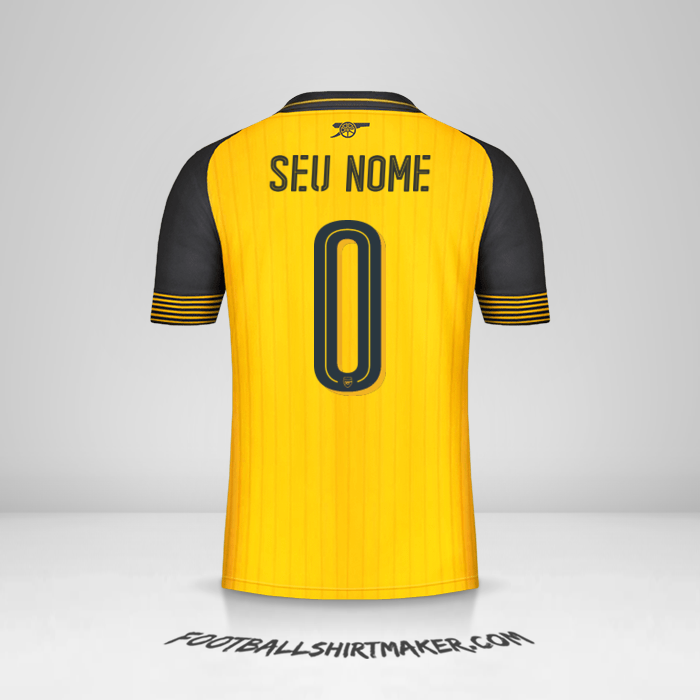 Camisa Arsenal 2016/17 Cup II -  seu nome - 0