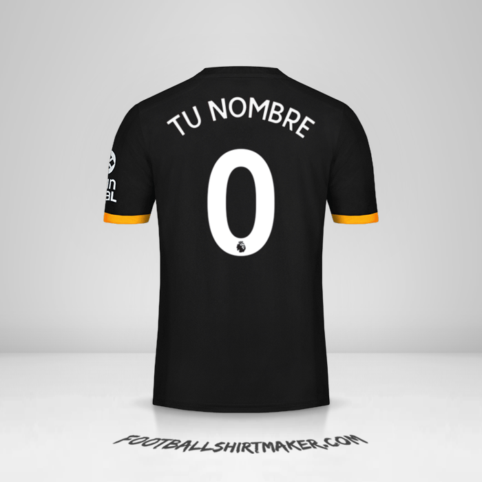 Camiseta Wolverhampton Wanderers 2019/20 II -  tu nombre - 0