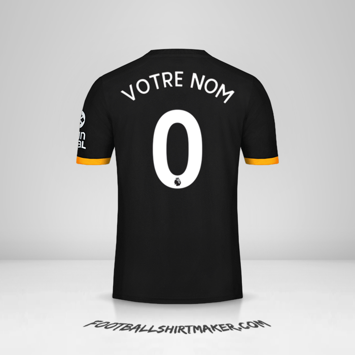 Maillot Wolverhampton Wanderers 2019/20 II -  votre nom - 0