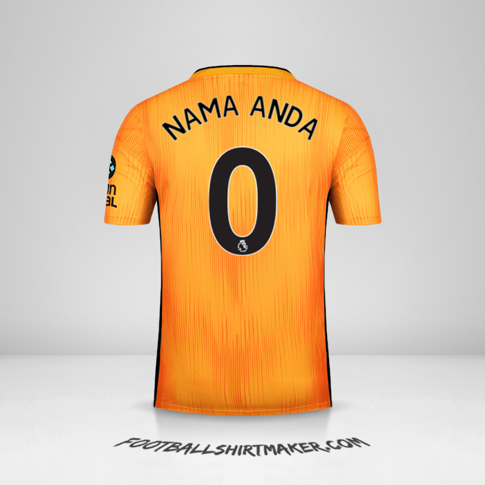 Jersey Wolverhampton Wanderers 2019/20 -  nama anda - 0