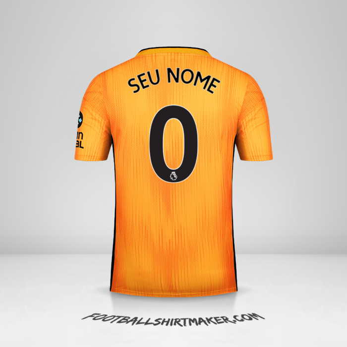 Camisa Wolverhampton Wanderers 2019/20 -  seu nome - 0