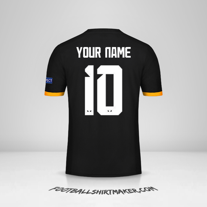 Wolverhampton Wanderers 2019/20 Cup II jersey number 10 your name